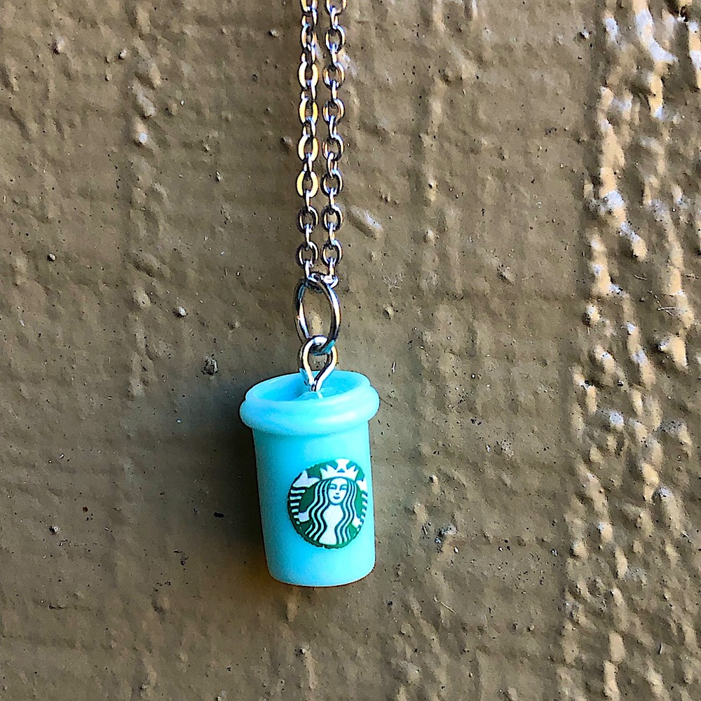 Starbucks necklace- 18 inch chain NEW-Coffee charm necklace